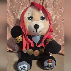 Superhero Plush Bear with Red and Black Outfit #210